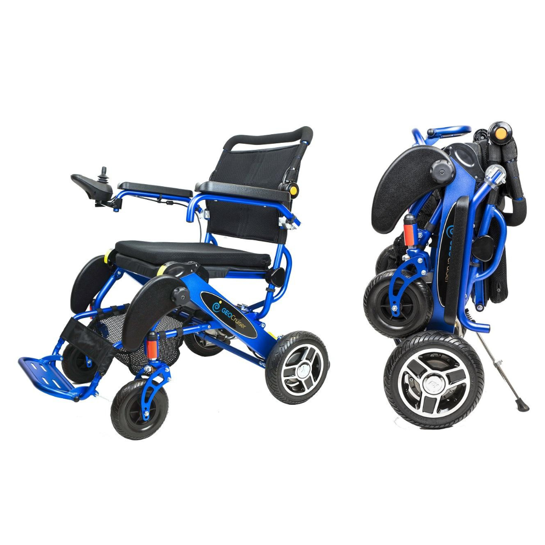 Pathway Mobility Geo Cruiser Elite EX Lightweight Folding Power Chair - Senior.com Power Chairs